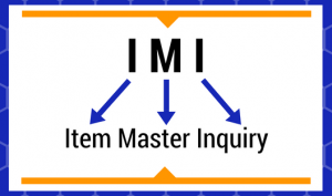 Item Master Inquiry Basics IMI Graphic
